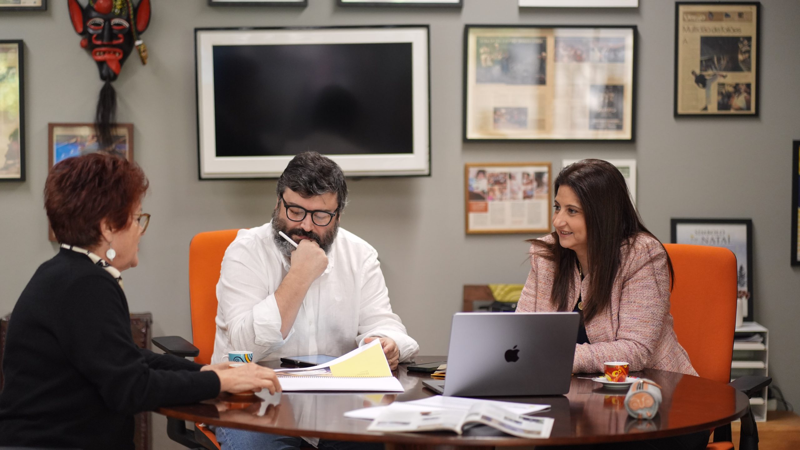 Reunião com cliente de Mentoria e Consultoria em Marketing e Comunicação Digital